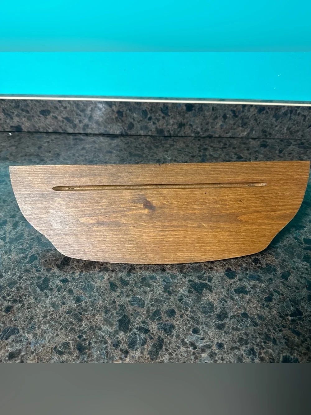 Rustic Wood Wall Shelf - Brown 15.5” x 5.5” 5.25 deep shelf